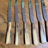 PRODUCT BHV - Set of 6 small vintage horn knives