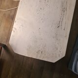 Travertine coffee table