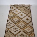 Berber Wool Carpet Runner 1960s