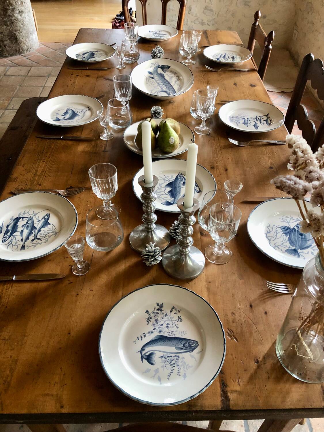 Fish service at Moulin Des Loups