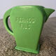 Carafe ceramic pitcher pernod green thread
