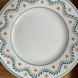 Série de 8 assiettes plates anciennes