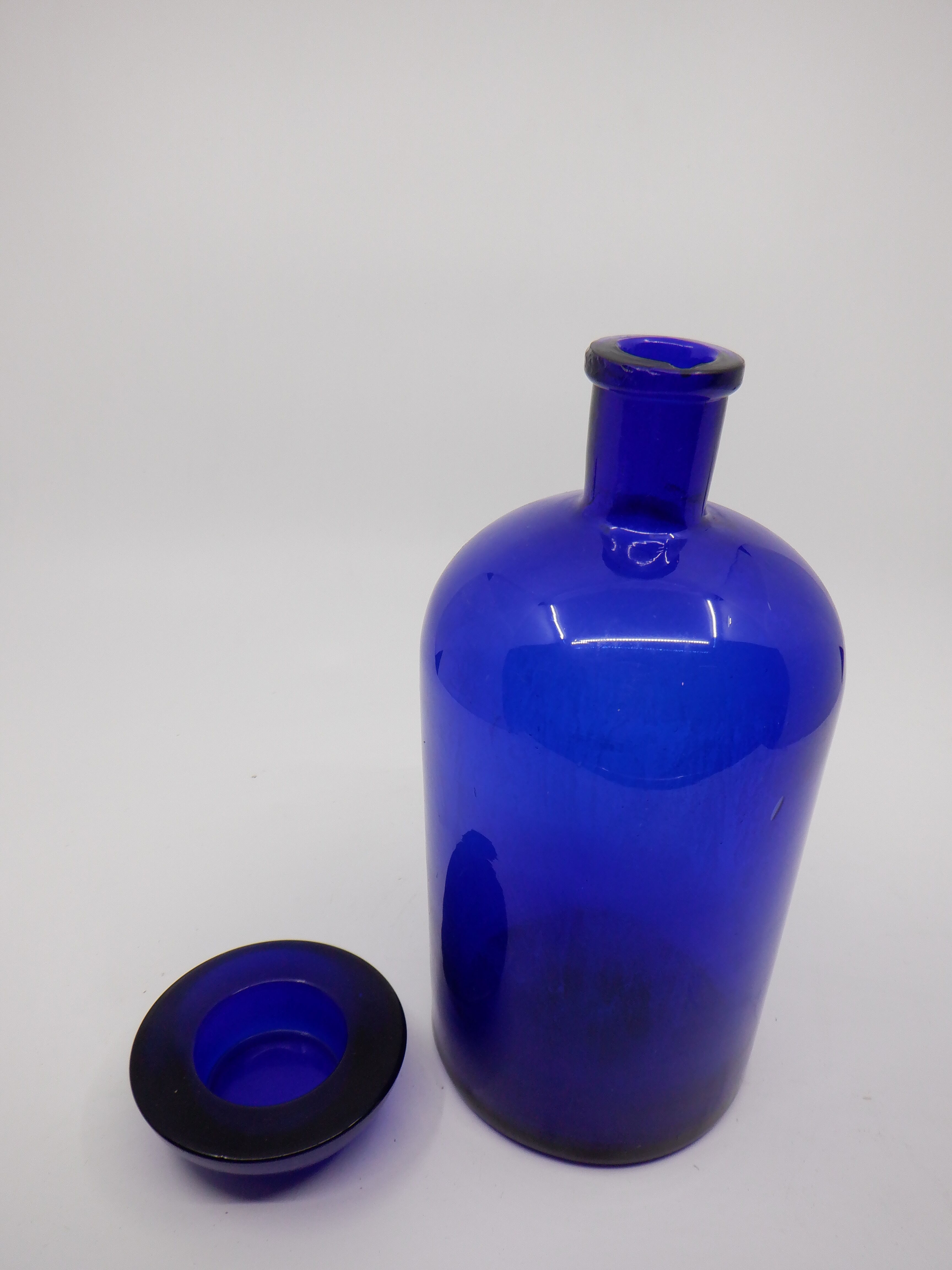 Blue apothecary bottle