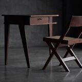 Tripod desk by Jacques Adnet, France, 1950s