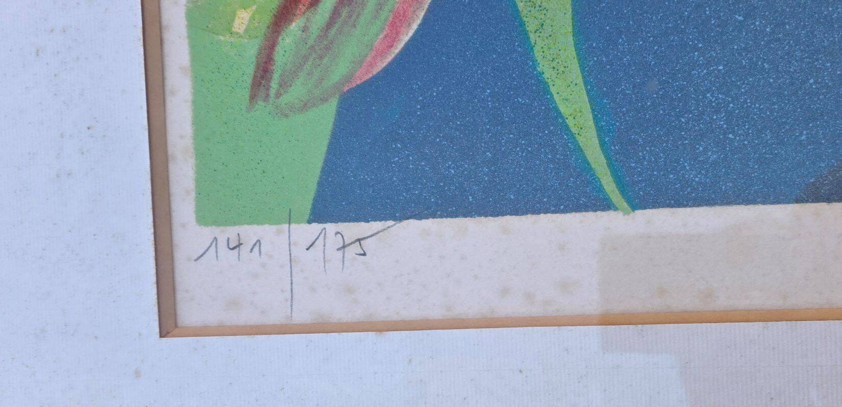 Hilaire Camille Large Original Colour Lithograph Signed and Numbered