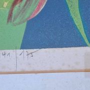 Hilaire Camille Grande Lithographie Couleur Originale Signée Et Numérotée