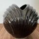 Black ceramic vase