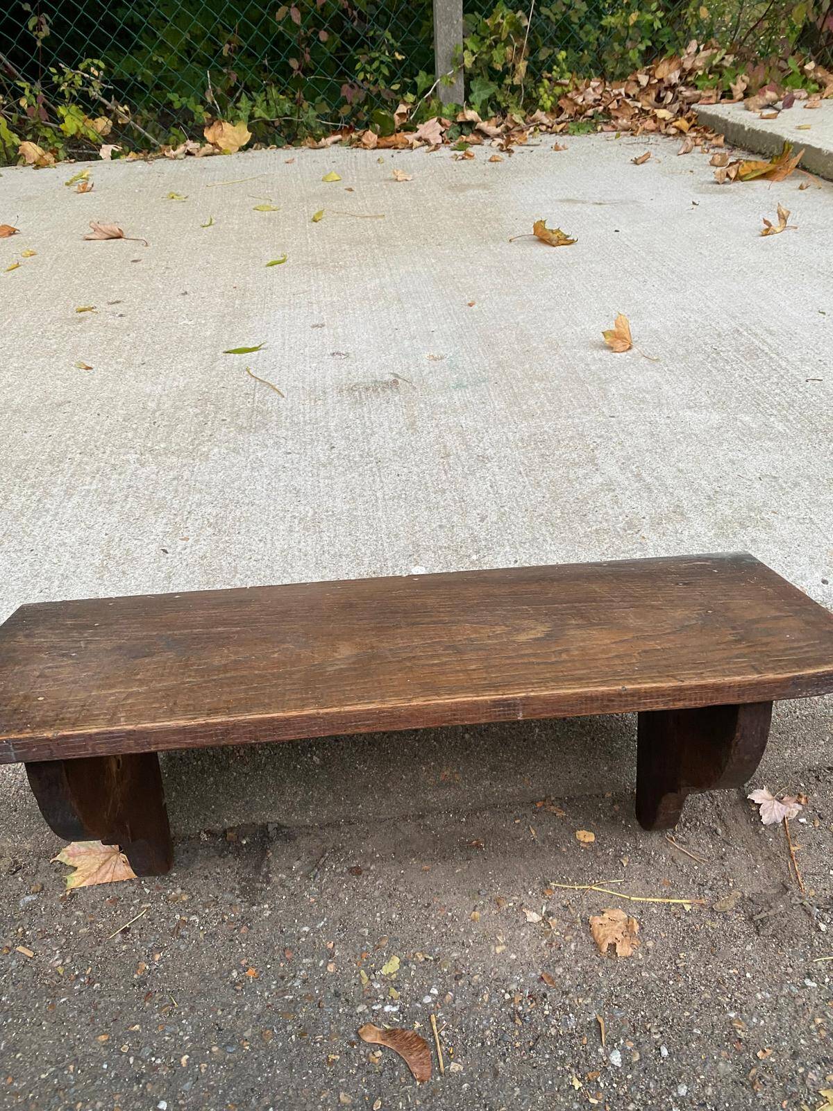 19th century solid wood wall shelf