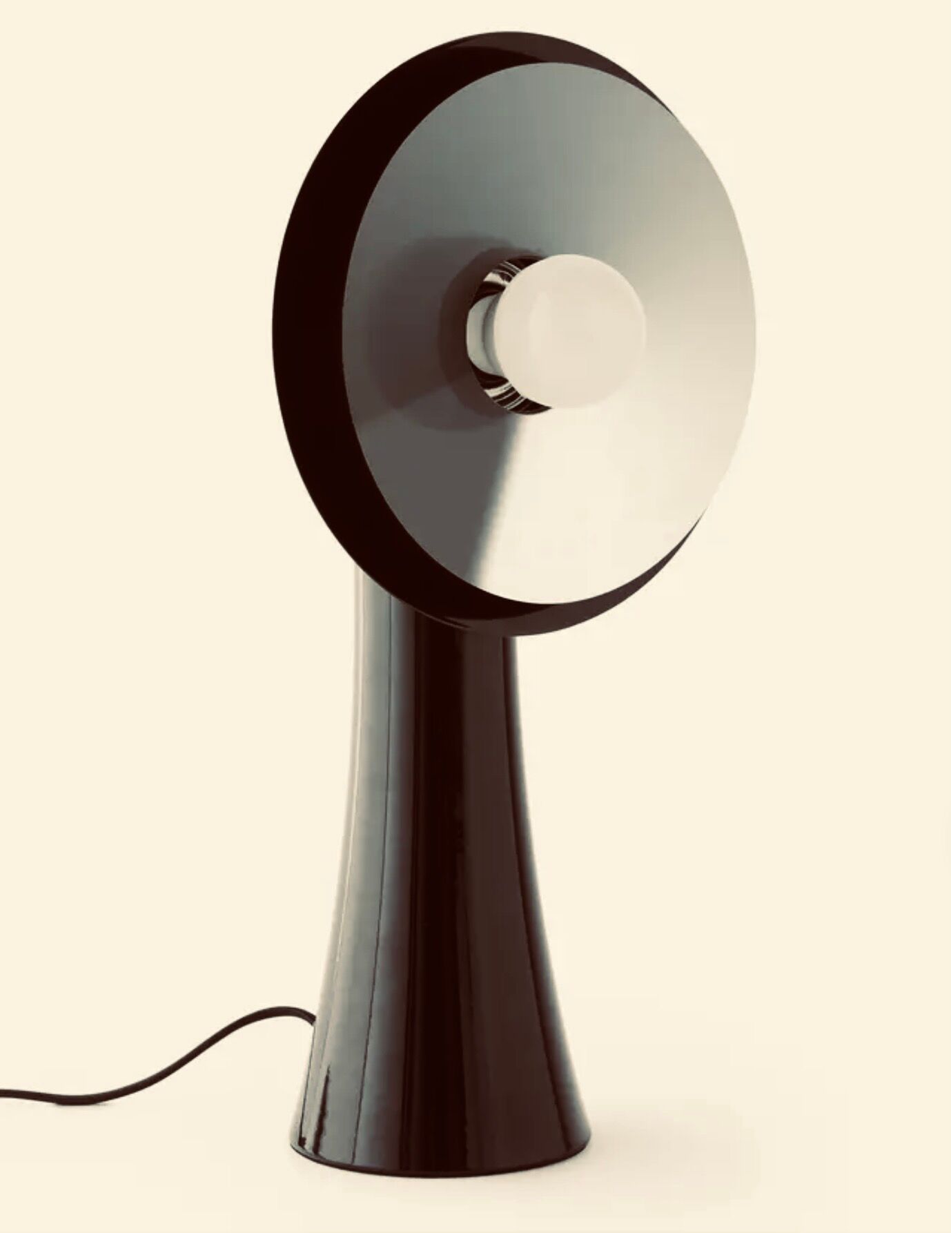 Lampe totem noire  grand modèle Odile mir