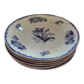 6 Old plates to serve. England.