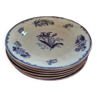 6 Old plates to serve. England.