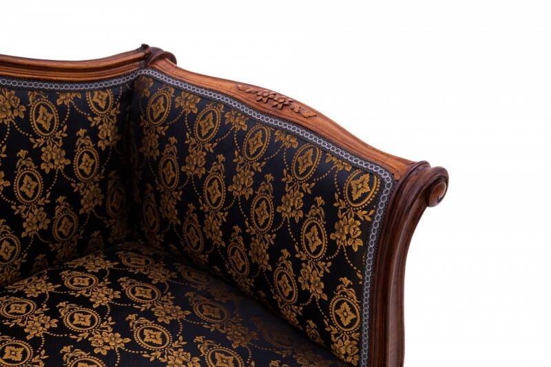 Small antique sofa from the late 19th century, France. After renovation.