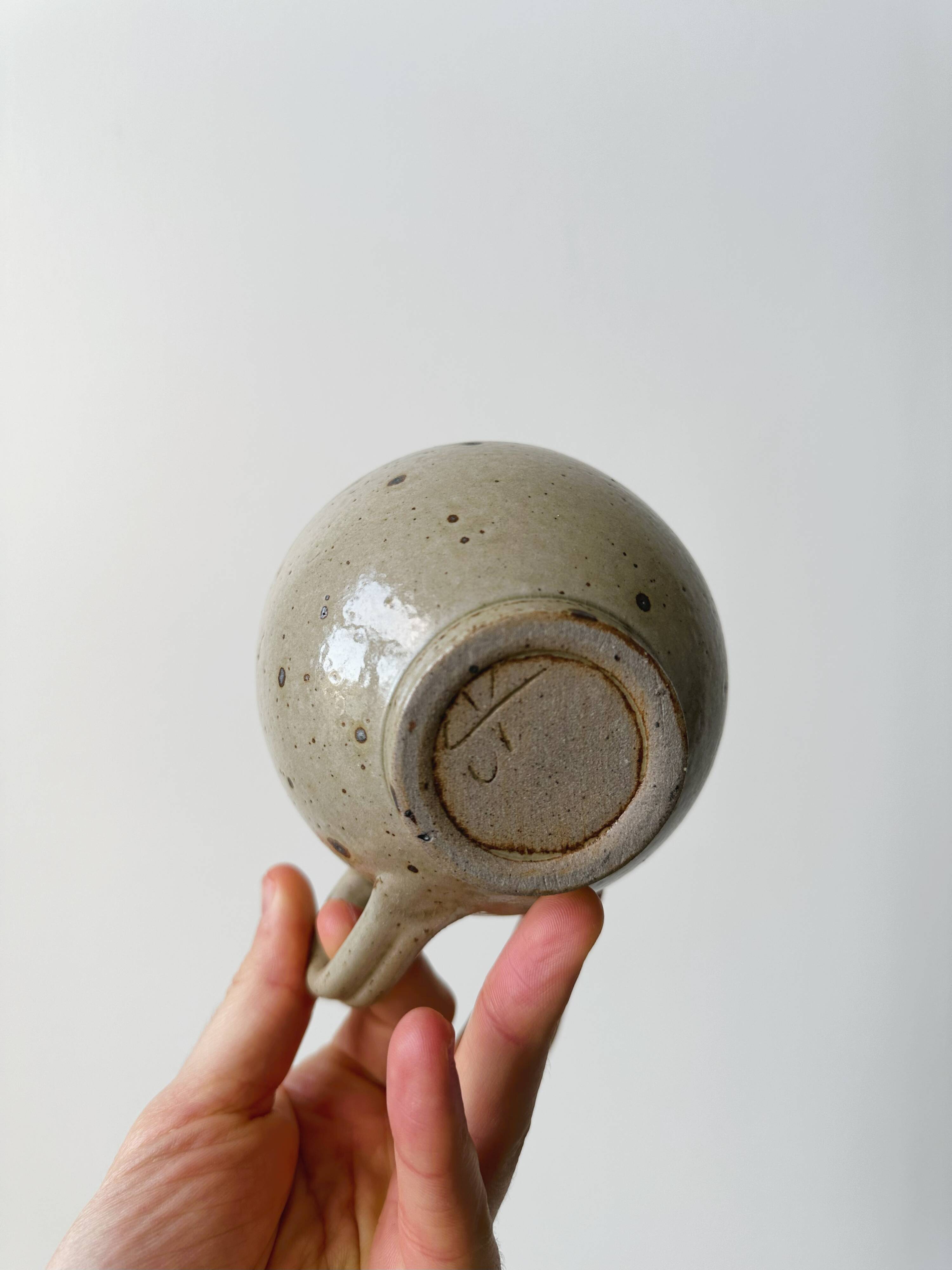 Pyrite 'quail shell' ceramic stoneware mugs