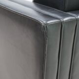 Fauteuil en cuir Knoll Studio Line par Jürgen Lange, 1970
