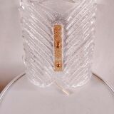 Murano glass wall lamp with frosted effect, 70s design