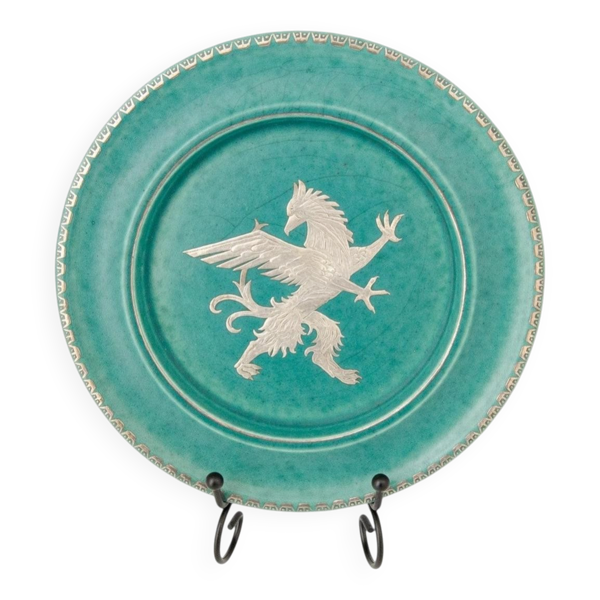 Assiette wilhelm kage ''argenta'' gustavsberg suède 1950. signé