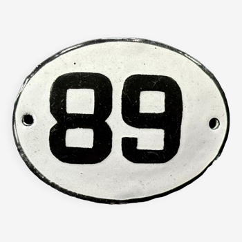 Enamel metal numbers made in europe