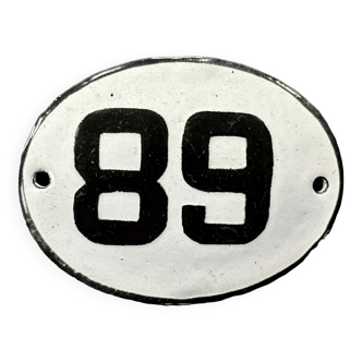 Enamel metal numbers made in europe