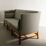 Vintage Wooden Danish Mid Century Three Seater Sofa, 1960s