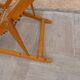 Children's lounger wooden deckchair and vintage foldable bamboo