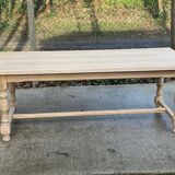Renovated extendable farmhouse table in raw oak 280cm