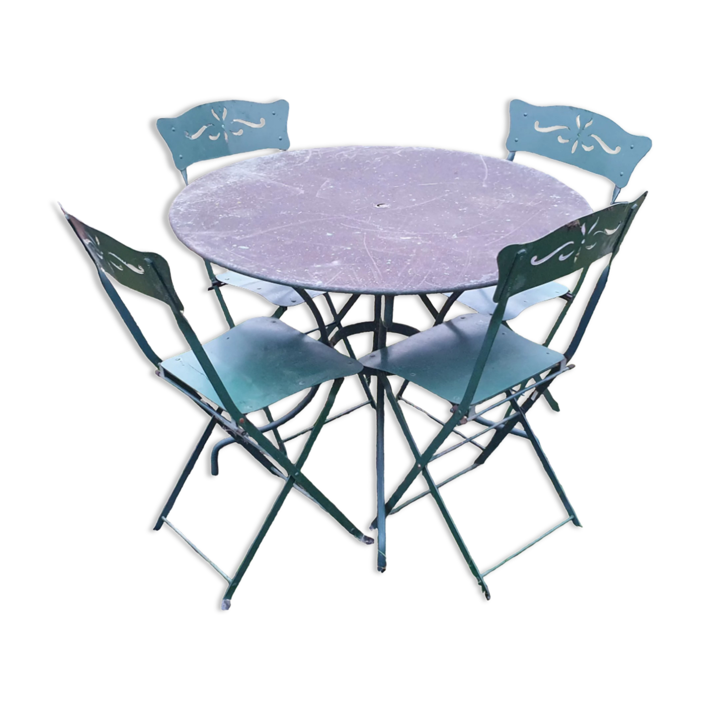 Garden furniture worked iron