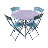 Garden furniture worked iron