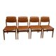 Set of 4 Danish dining chairs, 1970s