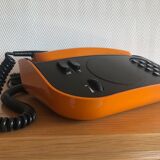 Vintage PTT Phone Telic t75 Orange from 1975