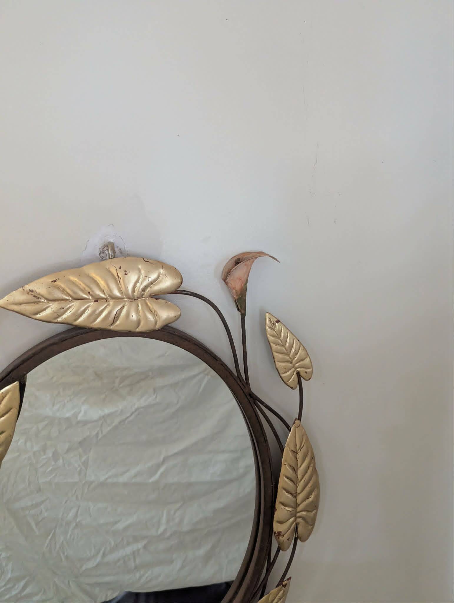 Oval mirror Hollywood Regency 60s/70s