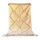 Handwoven natural wool rug size 2/