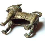 Book greenhouse, bronze leopards, 70s