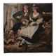 Tableau, couple de Bavarois, Huile sur toile, 1880