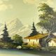 G. Taverna, Grand Landscape, 19th century, Oil on Canvas, Framed