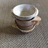 4 stoneware bowls
