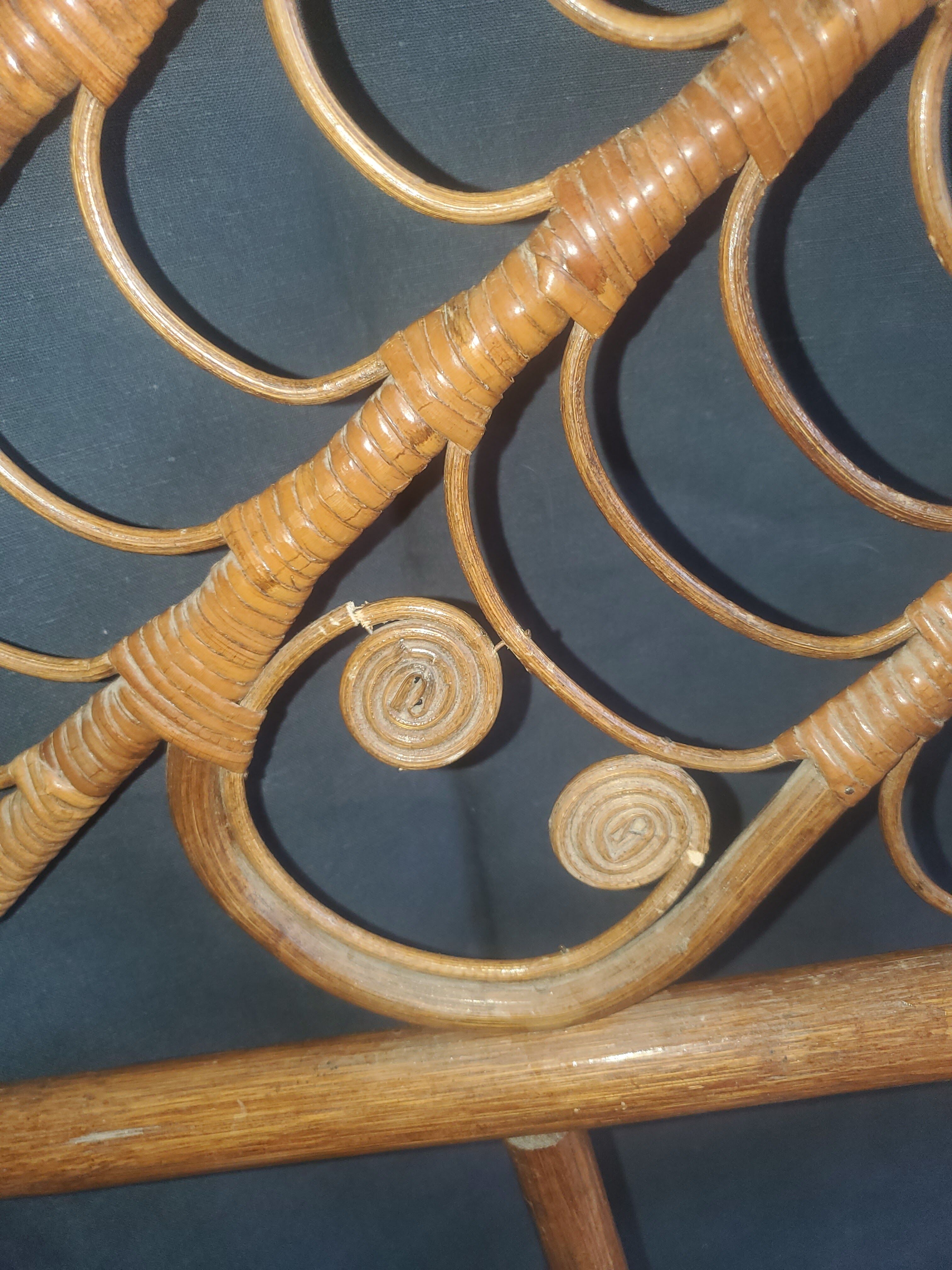 Rattan headboard