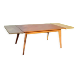 Dining table furniture sam half century with 2 extensions foot compass with 2 extensions