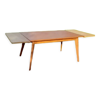 Dining table furniture sam half century with 2 extensions foot compass with 2 extensions