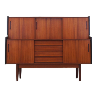 Teak highboard, Danish design, 1960s, Denmark