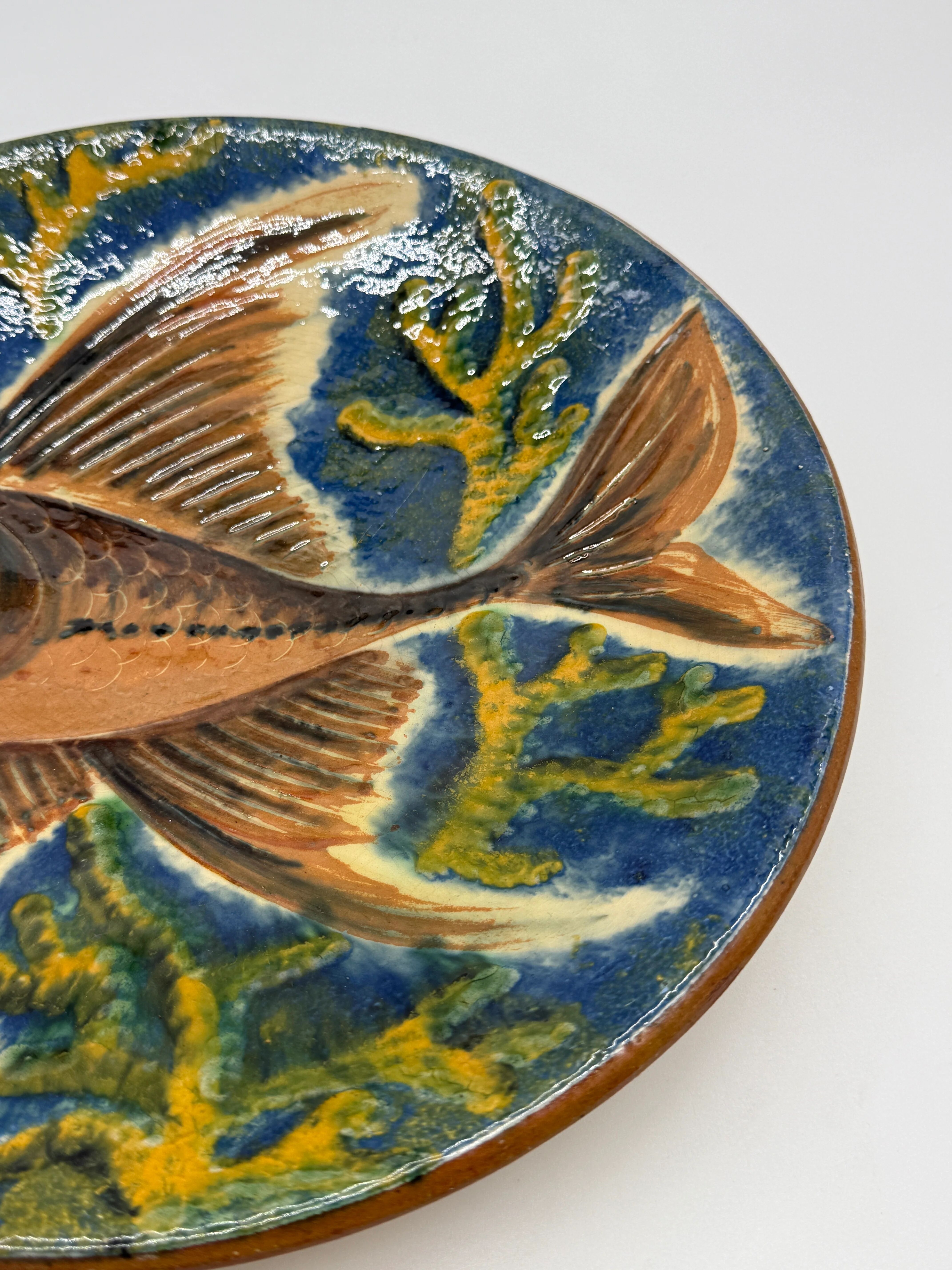 Wall plate "fish" by Puigdemont, Catalonia 1960s