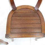 1980s Pair of Solid Teak Chairs, India