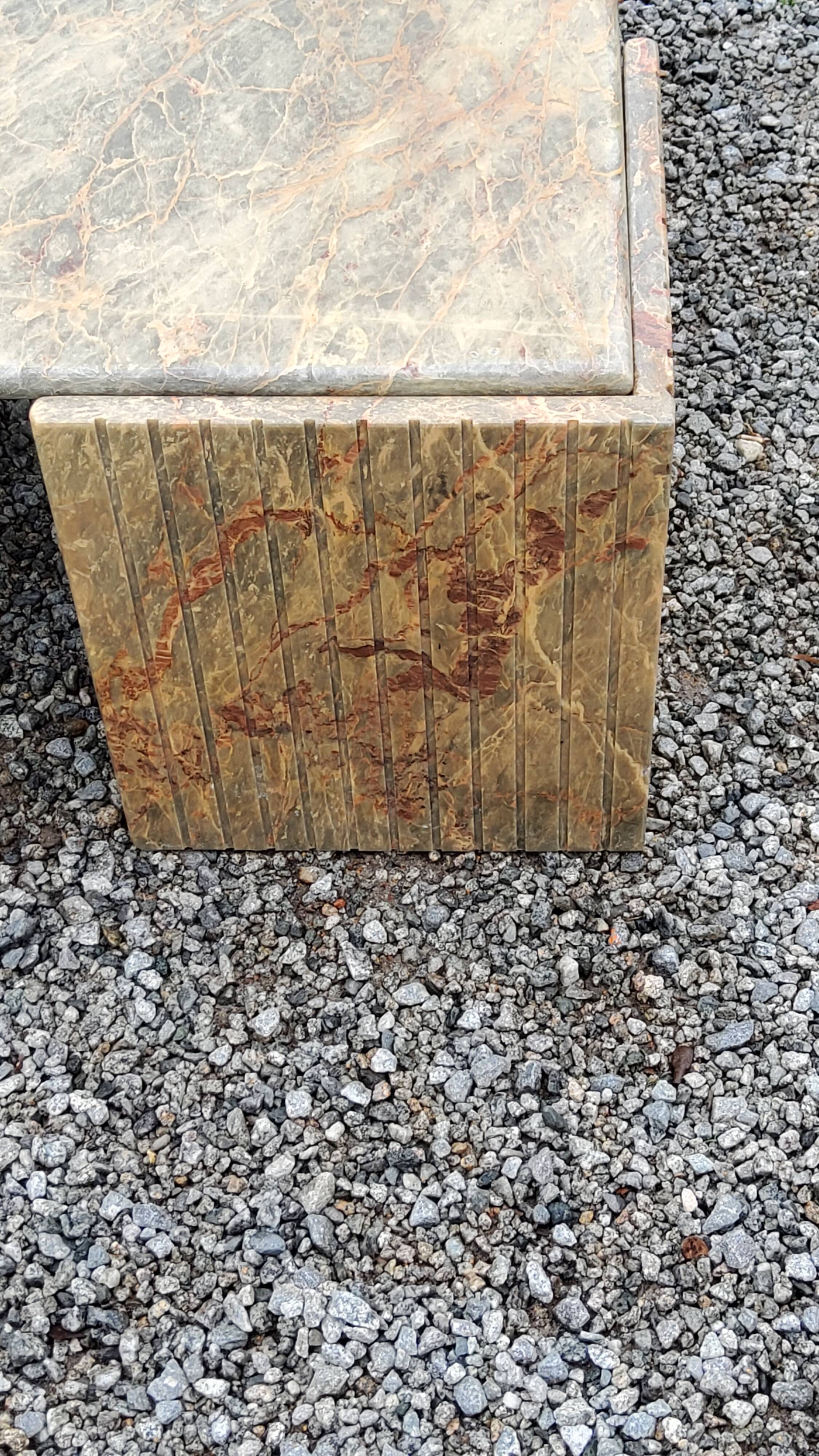 70s designer marble coffee table