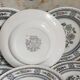 Six assiettes à dessert porcelaine Anglaise WOOD & SONS service Dorset