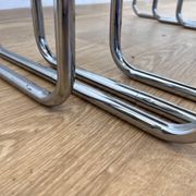 Rare Bauhaus chrome Nesting Tables B9, Marcel Breuer-Thonet License Mucke M