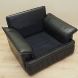 Leather armchair, Italian design, 1960s, production: Italy