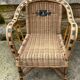 Fauteuil en rotin enfant vintage