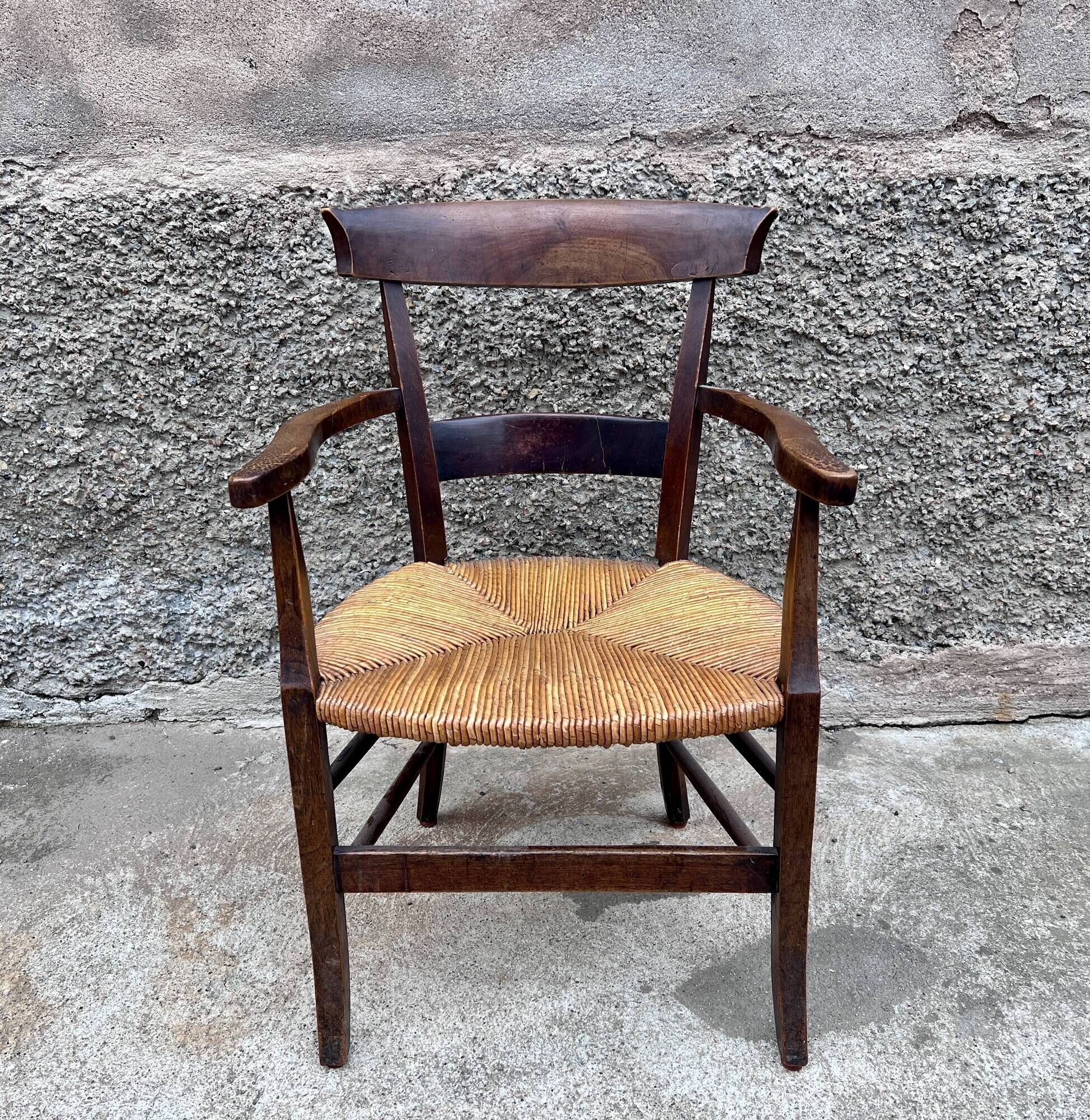 Rustic mulched armchair in oak 1940