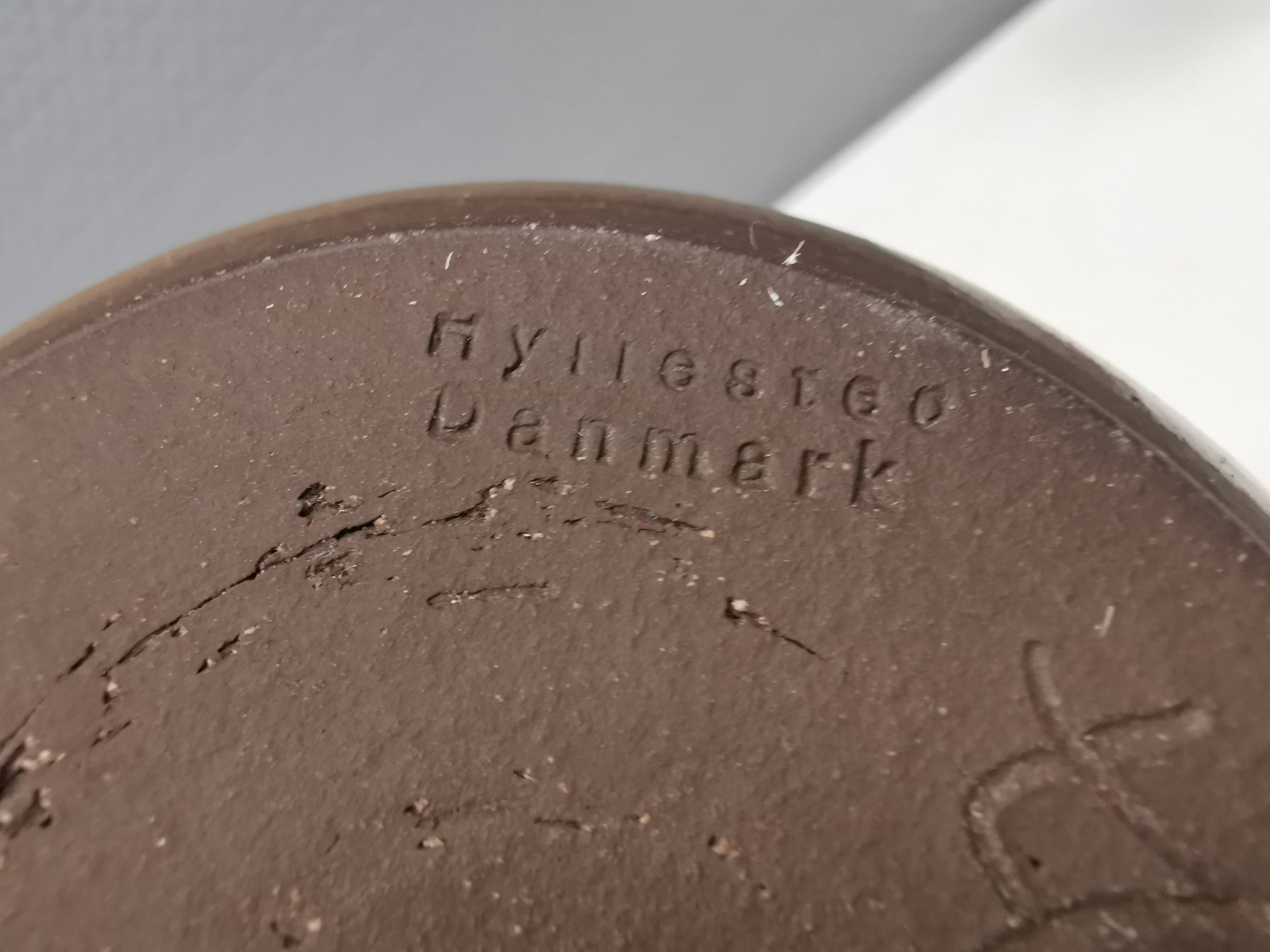 Small beautiful ceramic sugar bowl, from Hyllested Ceramics Denmark