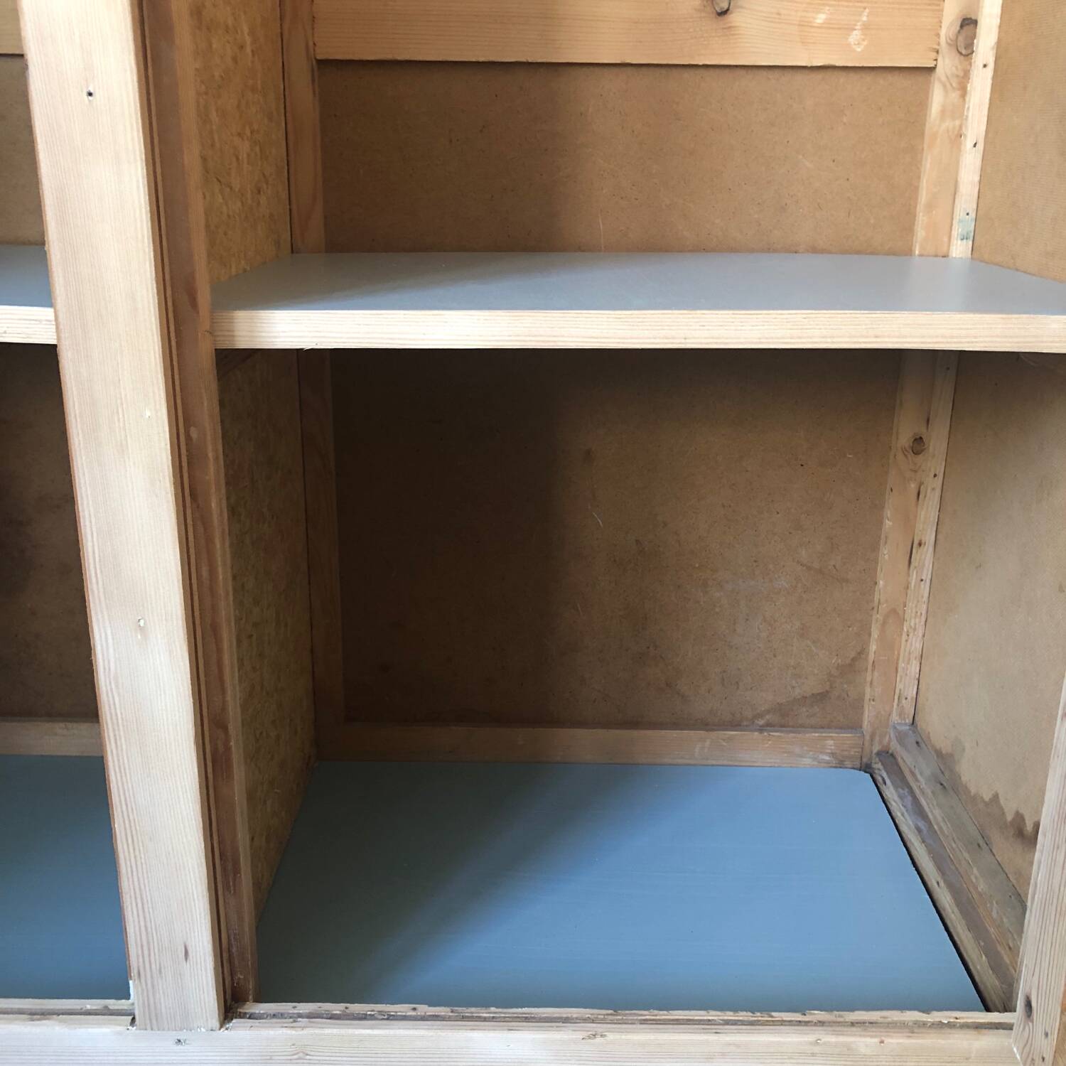 Verdigris two-door wardrobe