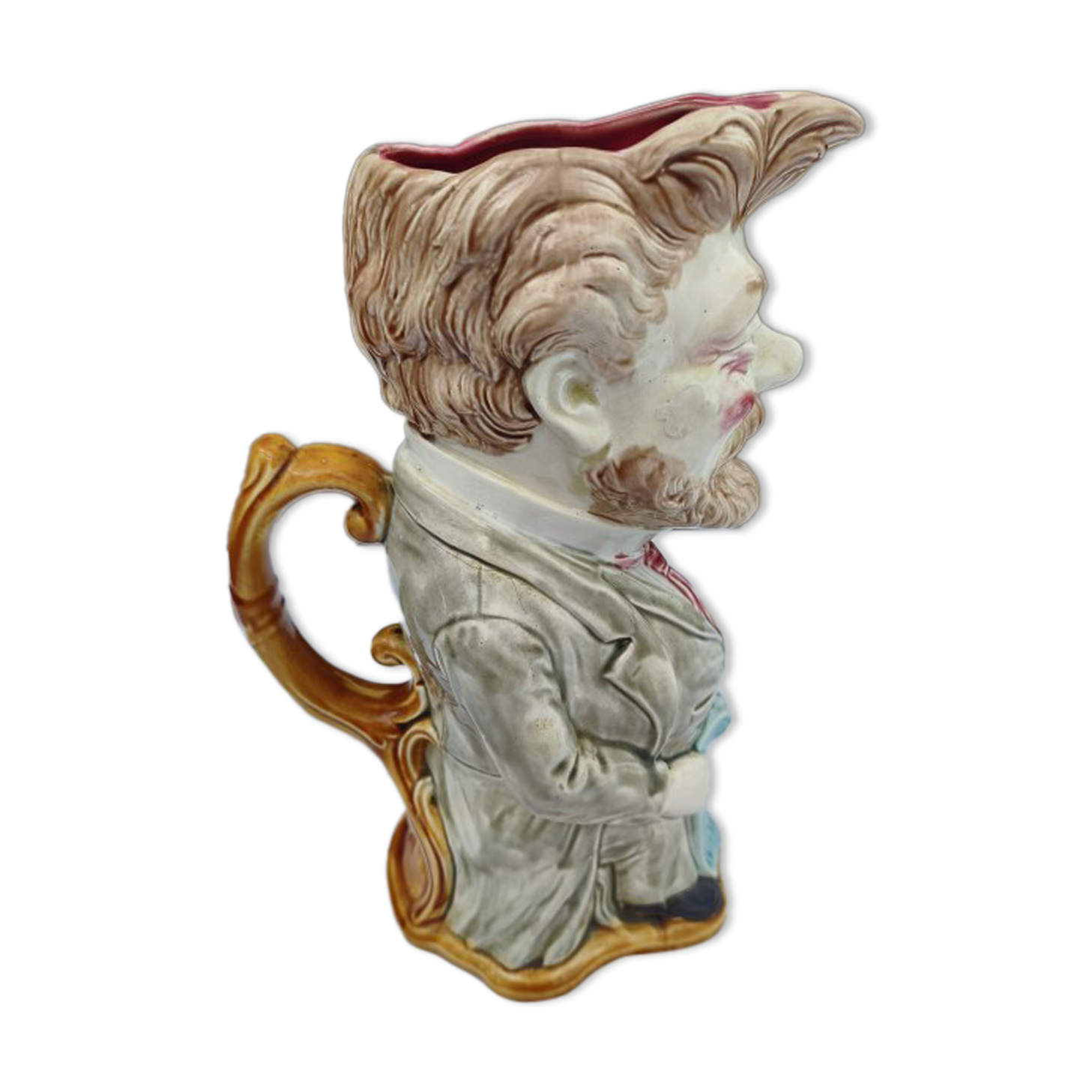 Onnaing barbotine jug "Camille Pelletan"